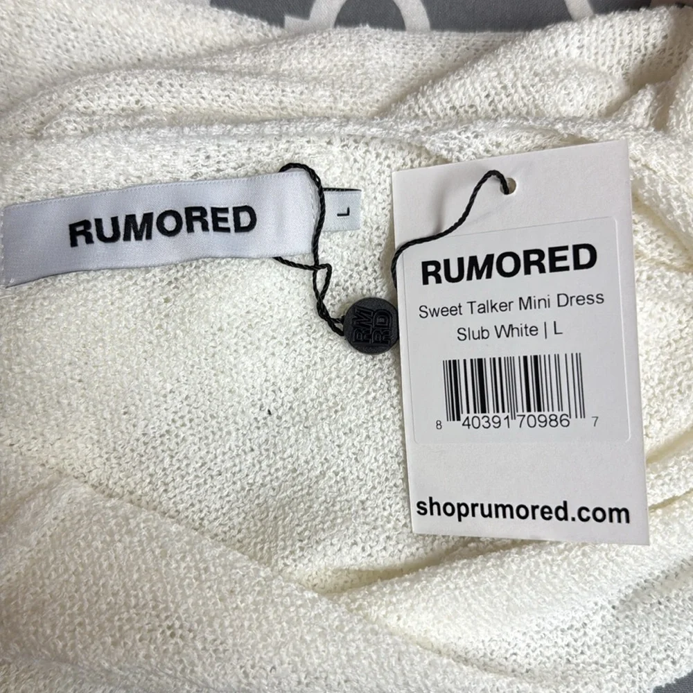Rumored “Sweet Talker” Open Back Knit Mini Dress